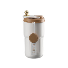 Portable stainless steel insulated coffee mug 12 oz