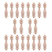 Beech wood craft spindles 7.6x1.8cm 20 pcs