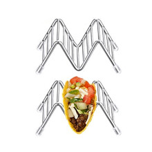 Stainless Steel Taco Holder Shape Display Rack 1 Piece
