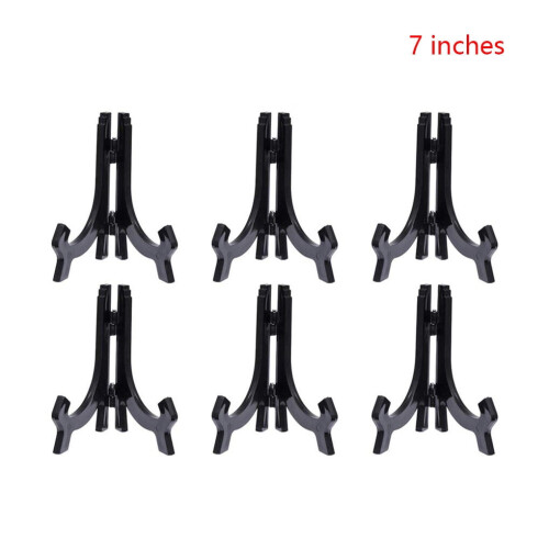 Plastic Easel Display Stand for Plates and Photos 6 pcs