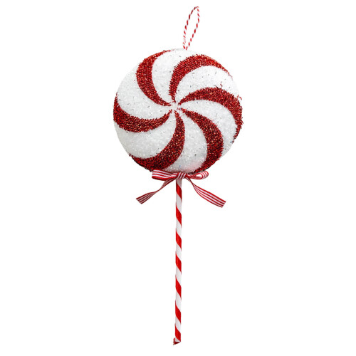 Christmas candy ornaments red white assorted 12 pcs