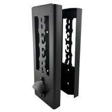 Can Cooler Holder with Bottle Opener Wall Mounted Iron 1