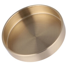 Brass round disc plate holder rose gold 1 piece