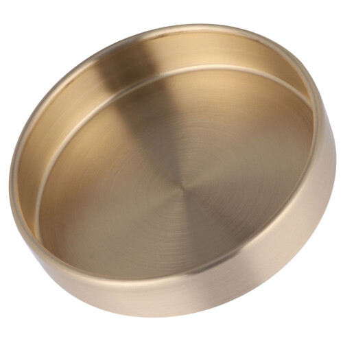 Brass round disc plate holder rose gold 1 piece