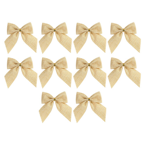 Christmas Bows Fabric Assorted Styles 10PCS