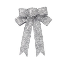 Holiday Bow Door Decor, Shiny Sequin, Double Layer