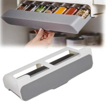 TAKTUK spice caddy organizer under cabinet slide out rack