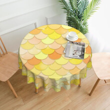 Mermaid Scale Round Tablecloth 60 Inch