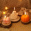 Ghost-shaped scented candle set 4-pack 1
