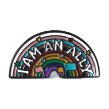 Butterfly Pride Badge Alloy Pin You Are Safe with Me