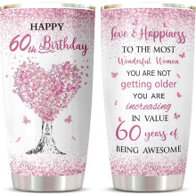 60th Birthday Tumbler for Women 1PC