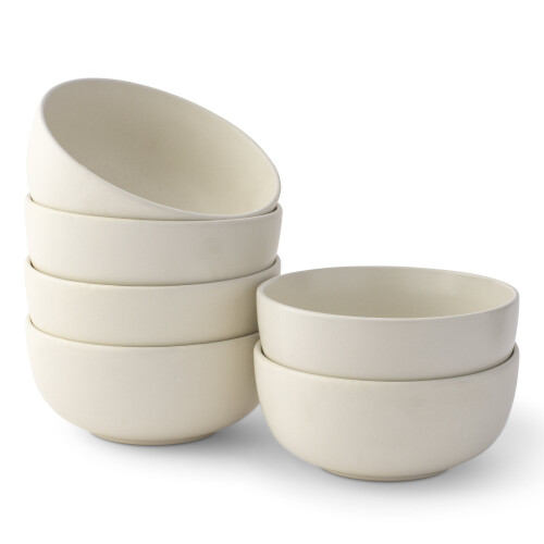 6-Piece Stoneware Soup Bowls 23 oz