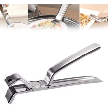 Pinzas de acero inoxidable para sujetar platos, 1 unidad