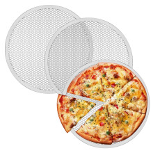 Lot de 3 grilles à pizza en aluminium de 12 pouces