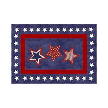 Set de table patriotique en lin 45 x 30 cm