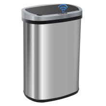 Automatische, contactloze roestvrijstalen prullenbak van 13 gallon (ca. 49 liter)