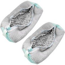 Lot de 2 sacs de lavage de chaussures réutilisables pour machine