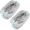 Lot de 2 sacs de lavage de chaussures réutilisables pour machine 1