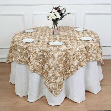 BalsaCircle Beige Hævet Roset Bordoverflade 180 x 180 cm