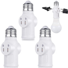 Adaptateur de douille E26/E27 vers prise à 3 broches