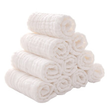 Lingettes bébé en mousseline de coton doux, 10 pièces, 30 x 30 cm
