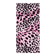 Microvezel strandhanddoek met luipaardprint, 150 x 75 cm