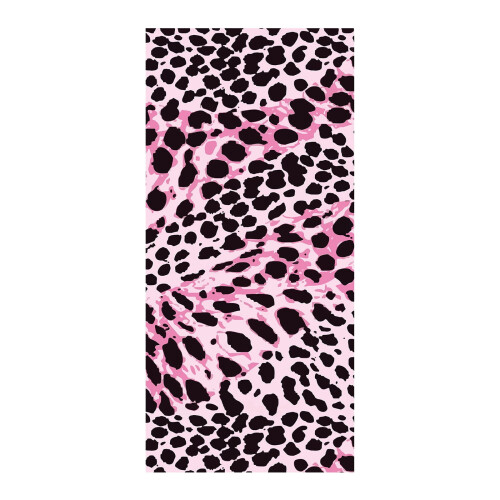 Microvezel strandhanddoek met luipaardprint, 150 x 75 cm