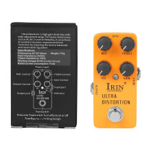 Irin Gitarren-Effektpedal Wah Distortion Overdrive Delay Reverb Compressor Pedal, RS17Orange