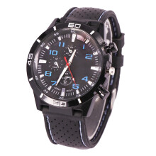 Orologio al quarzo da uomo, orologio militare, orologio sportivo, cinturino in silicone, orologio sportivo