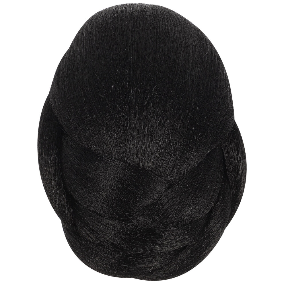 Synthetic Fiber Chignon Jaw Clip Bun Wig 1pc