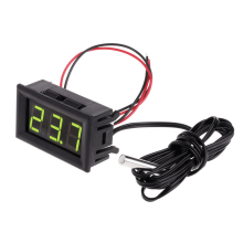 Méadar Teochta Digiteach Glas QIFEI12V -50 ~ 110 C Taispeántas LED le Braiteoir Teochta Teirmeachúpla