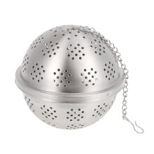 Infusore per spezie in acciaio inox con sfera, filtro per tè sfuso.