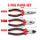 True Face 3PCS Pliers Set Soft Grip Cutter Nose Tools 1