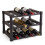 GEEZY Geezy Wine Rack Stackable 12 Bottle 3 Tier Storage Stand Free Standing 1
