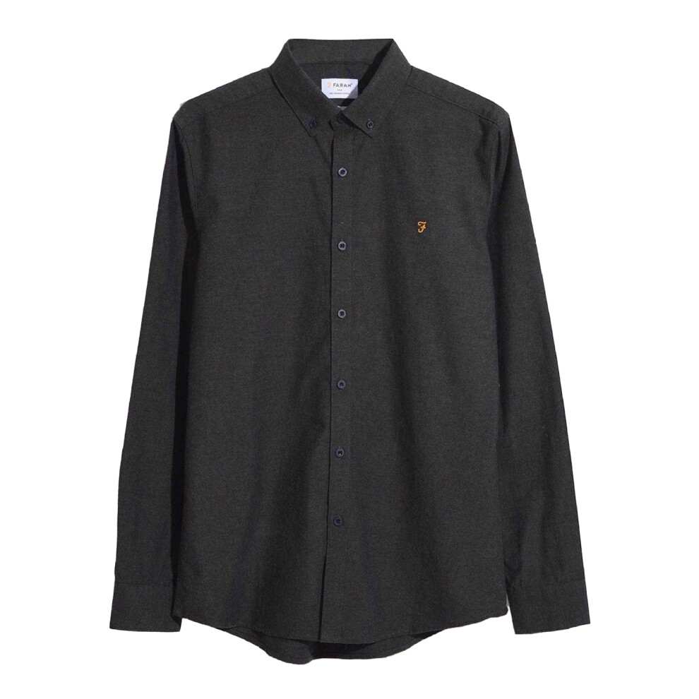 Farah (M, ) Mens Steen Slim Shirt Green