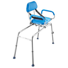 Sedia da Bagno Scorrevole -Duoku- con Sedile Girevole - Capacità di 150 kg - Adatta per Anziani e Persone a Mobilità Ridotta