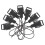 60PCS Camera Conversion Buckle Shoulder Strap Accessories QD System Connector Clip Quick Release Loop 1