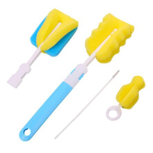 4/7-teiliges Schwamm-Strohhalm-Reinigungsset, Babyflaschen- und Becherreinigungsbürsten-Set