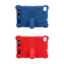 Lot de 2 étuis en silicone pour tablette M40P20HD 10,1 pouces avec support ajustable (bleu et rouge)