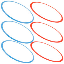 Voetbalaccessoires, voetbaltrainingsmateriaal, ringen, hindernisbaan, voetenwerk, ladder, Sports6PCS