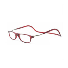 Verstellbare Lesebrille (magnetisch) Burgunderrot +1