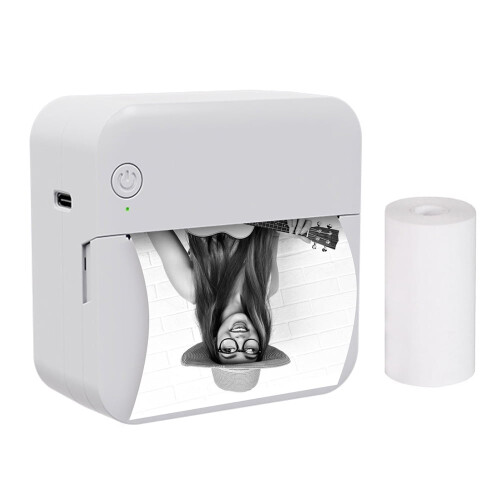 Draagbare stickerprinter, thermische zakprinter (300 dpi), PDA-terminal, Bluetooth-verbinding
