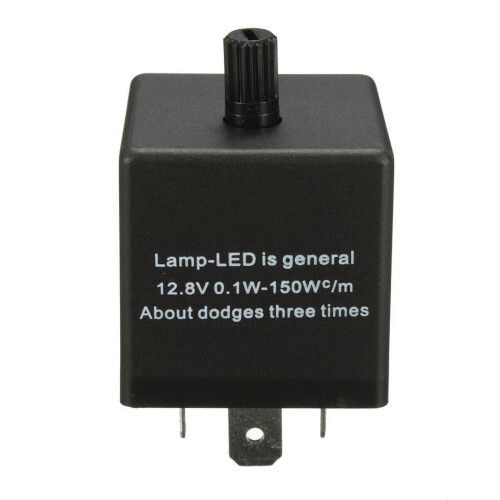 Ρυθμιζόμενο ρελέ φλας αυτοκινήτου 12V3Pin LED για ένδειξη φλας