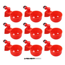 Chicken waterer cup automatic drinking bowl 9 pack