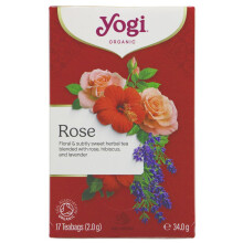 Yogi Tea Organic Rose Herbal Tea - 17 x 2g