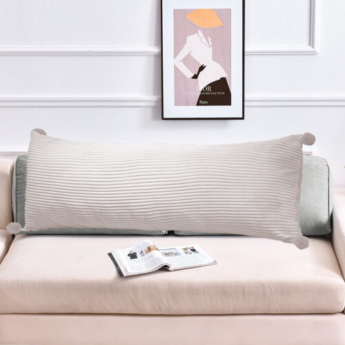 Extra Long Body Pillow with Zipper Closure & Memory Foam