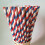 US Flag Paper Straws 25 pcs 1