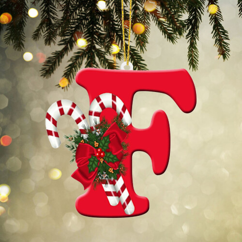 Kit de bricolage pour décoration de sapin de Noël avec 26 lettres
