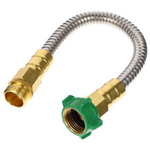 Stainless Steel Garden Hose 1 Foot Female-to-Female