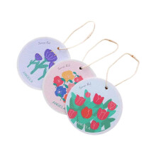 Éponge à vaisselle ronde en forme de fleur (1 paquet)